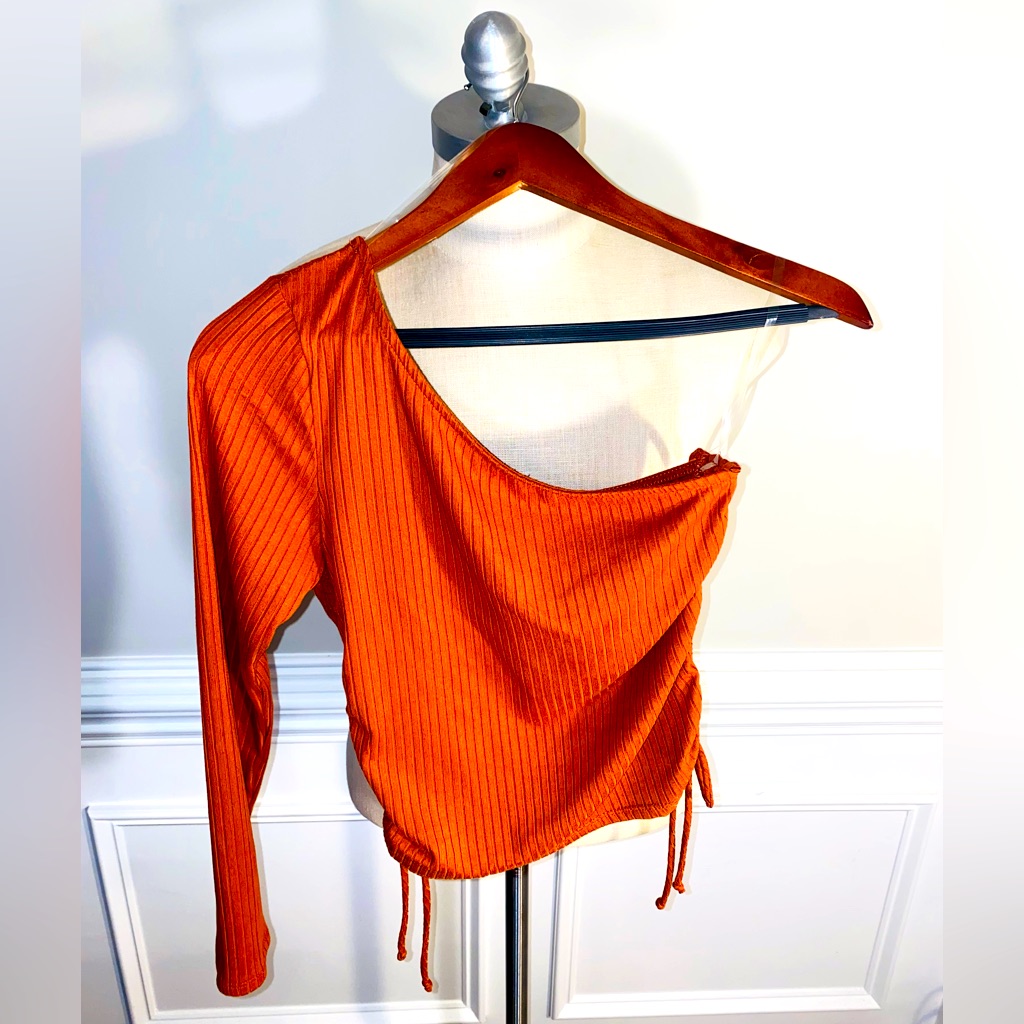 Ladies  One Shoulder Crop Top  Size Medium Brand Mm Mm Mm97